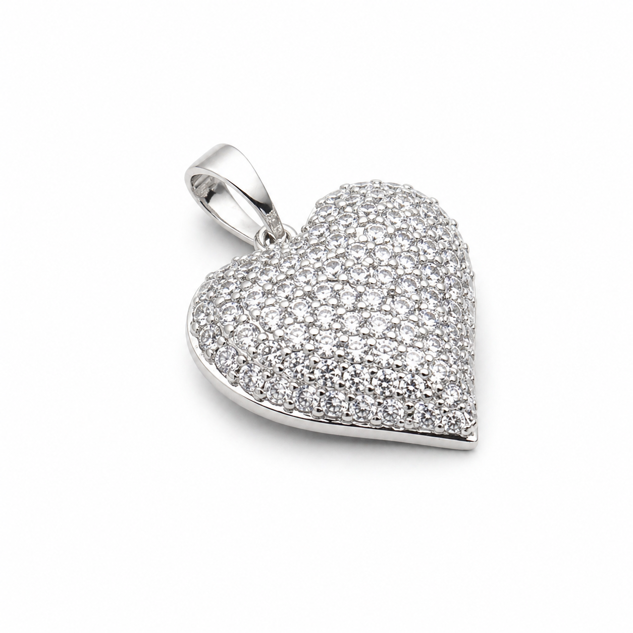 Diamond Dust Heart Pendant