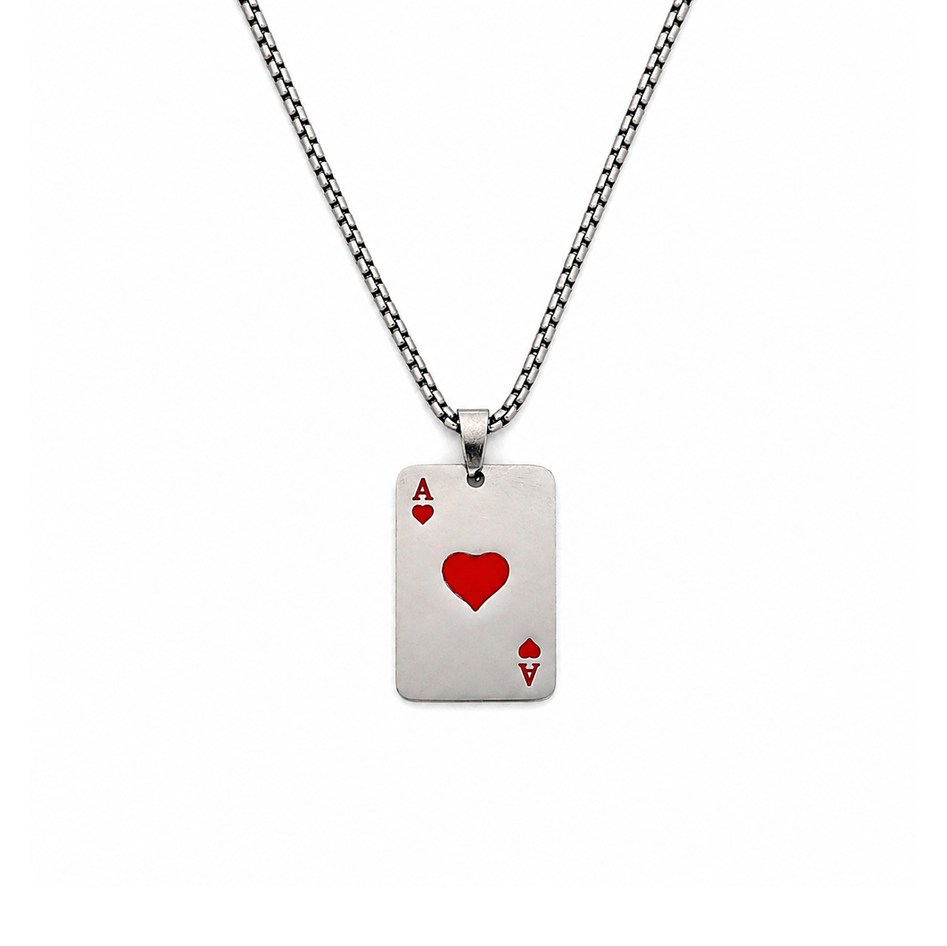 Ace of Hearts Pendant Chain