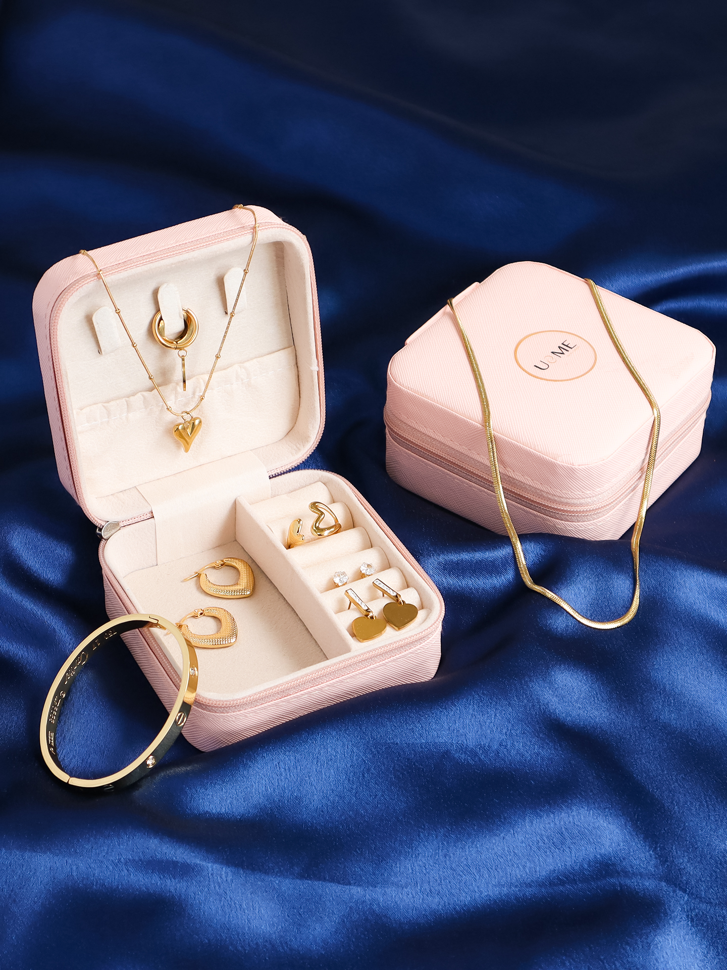 Valentine Jewellery Gift Set with Organizer Box – Pink