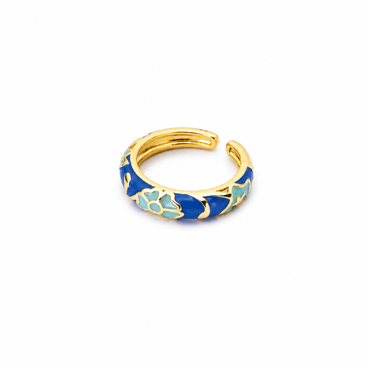 Anillo Flores Esmaltados Ring