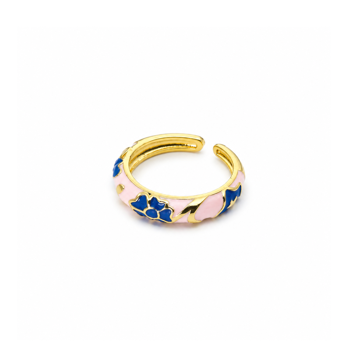 Enamel Flower Ring