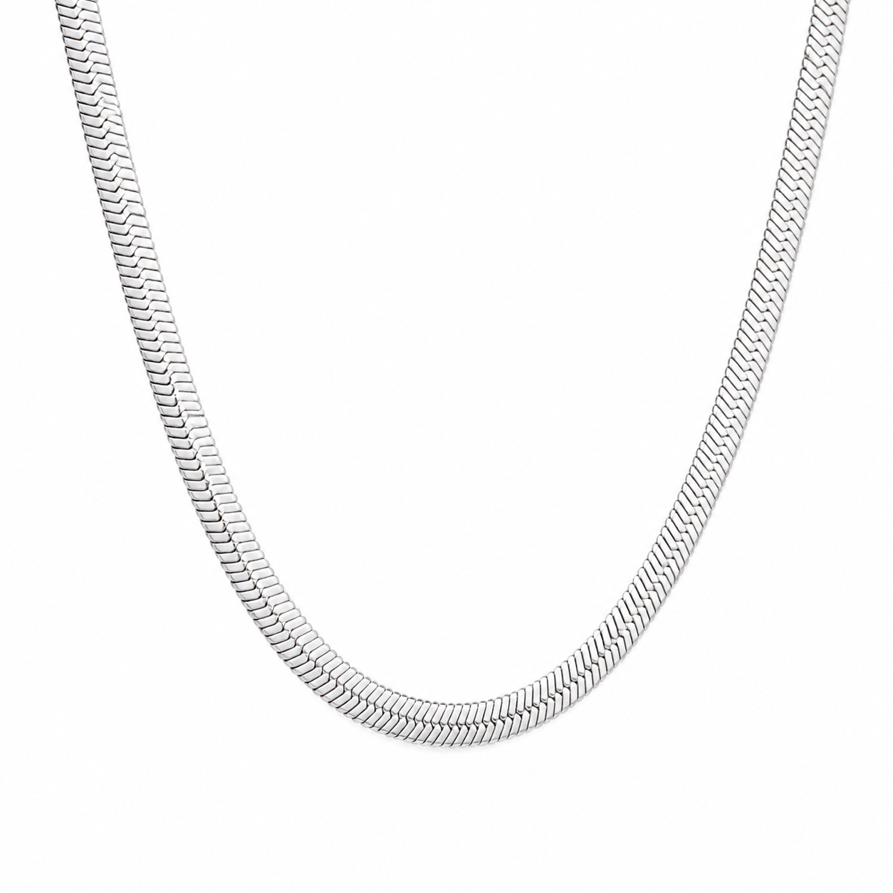Silver Snake Men Neck Chain