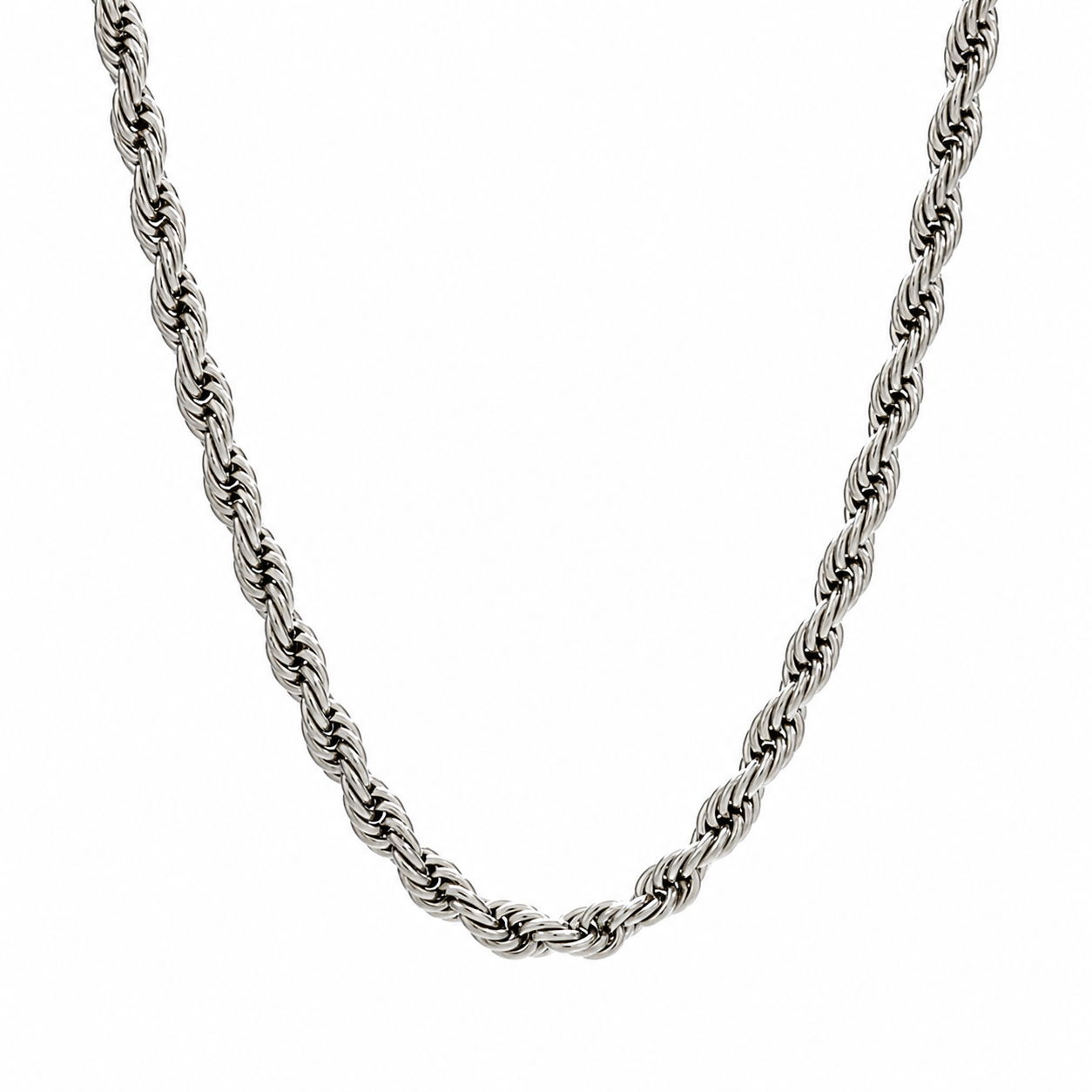 Silver Twisted Rope Chain