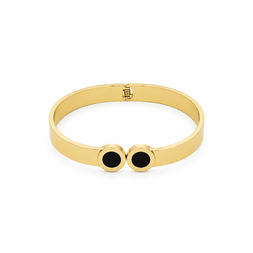 Black Stone Roman Counting Bracelet