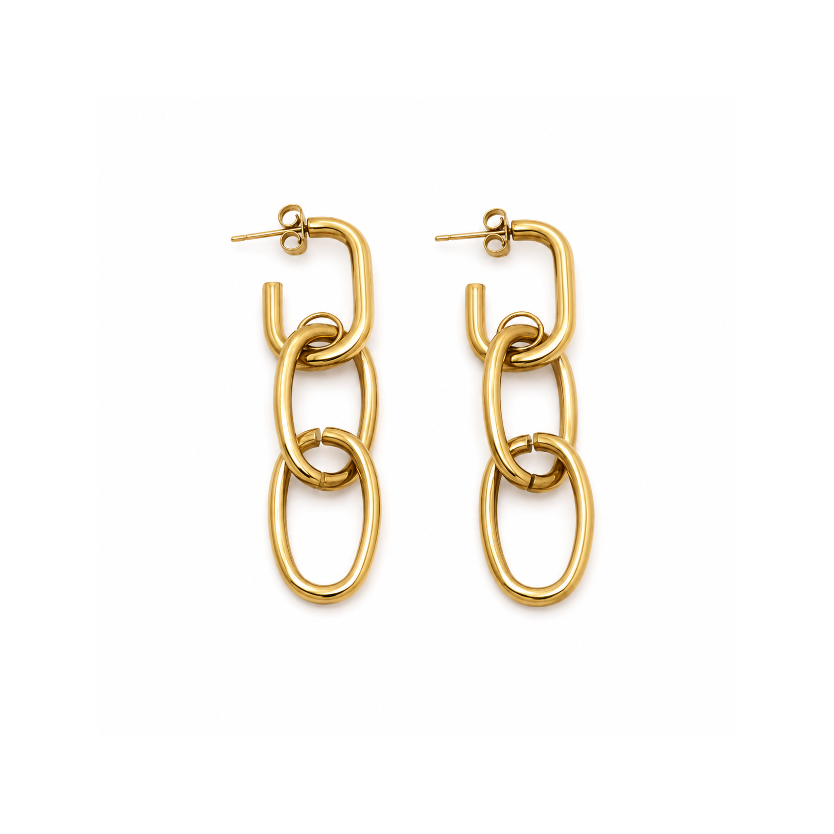 Drop Earrings With Alternate Links