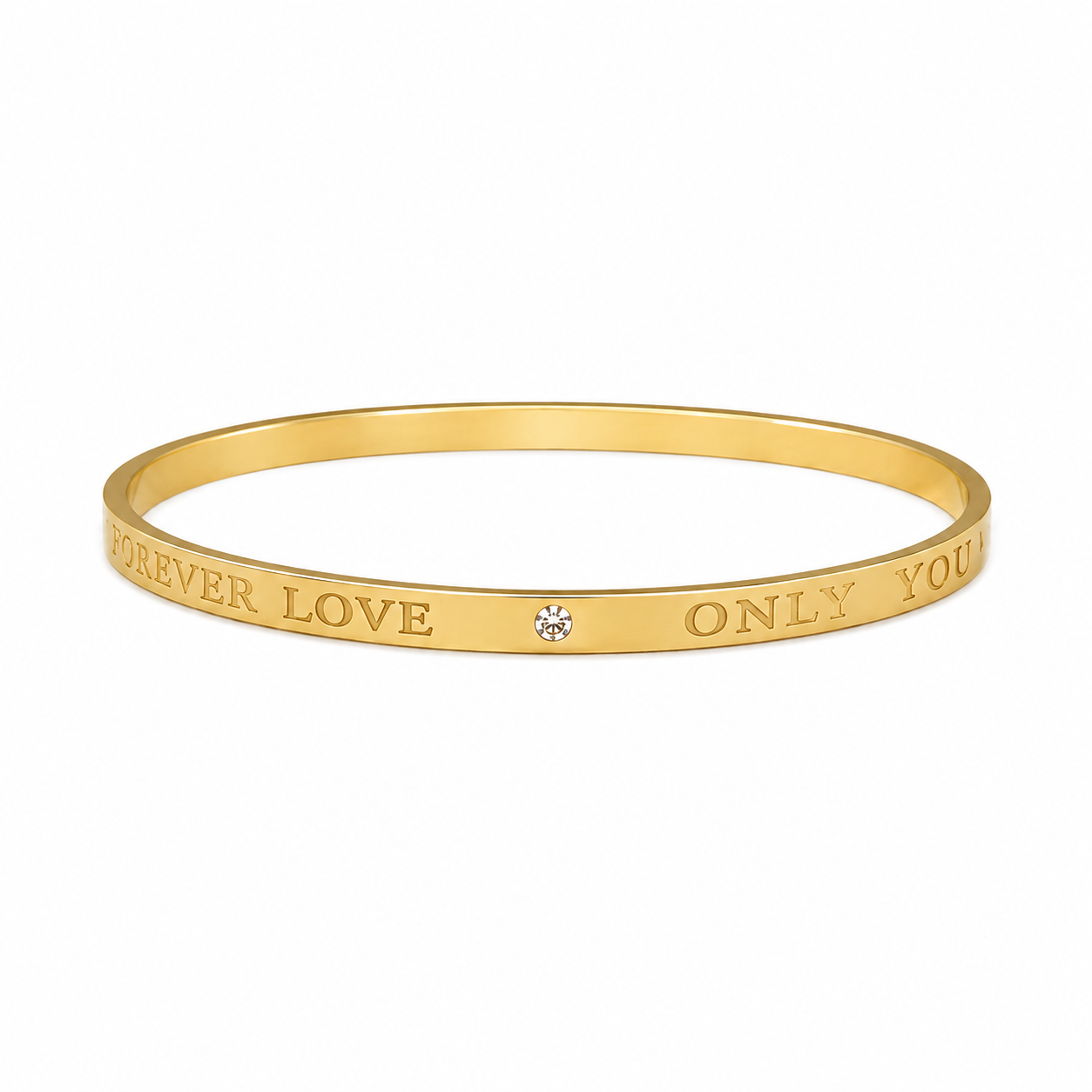 Gold Plated Forever Love Bangle