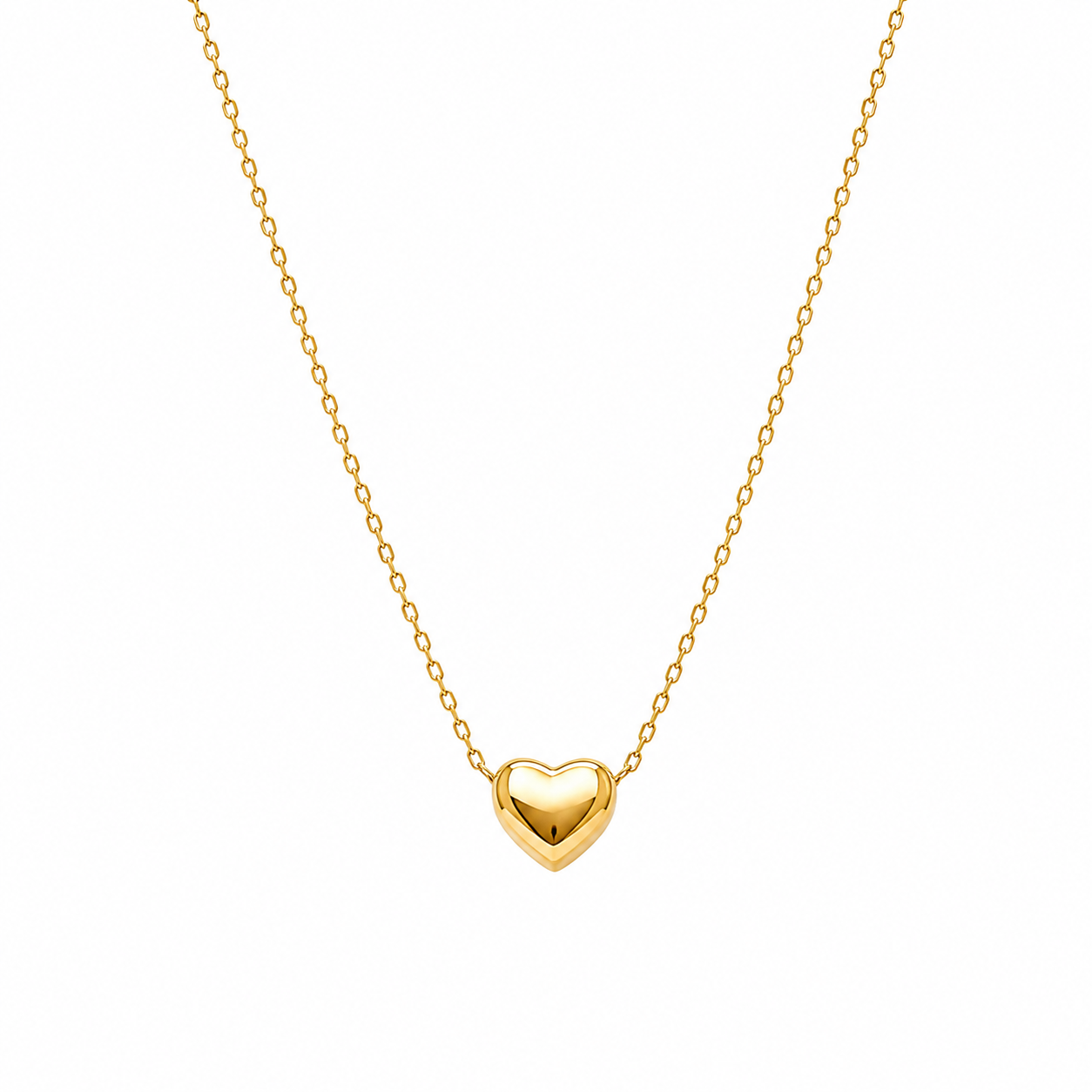Tiny Gold Heart Necklace