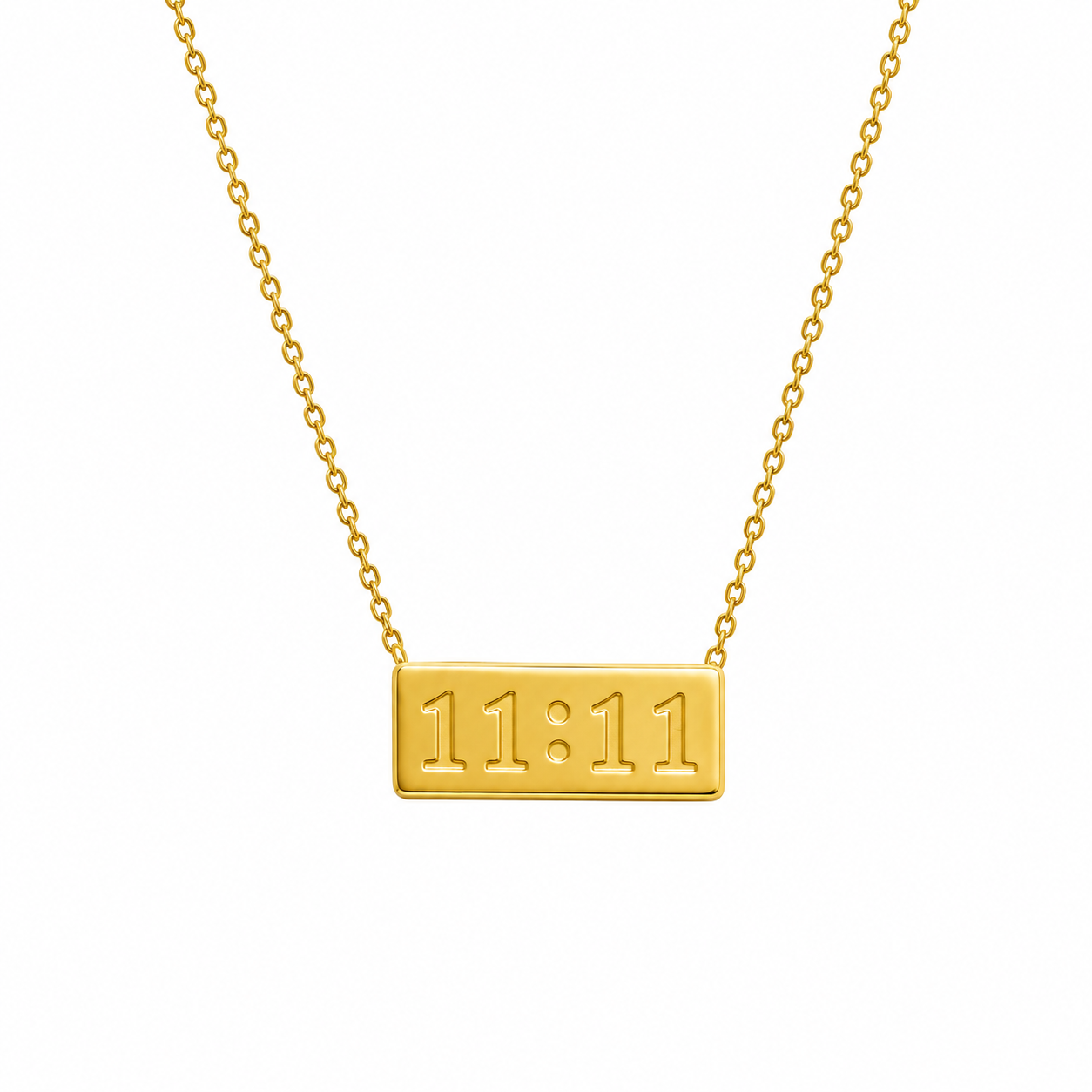 11:11 Gold Bar Necklace