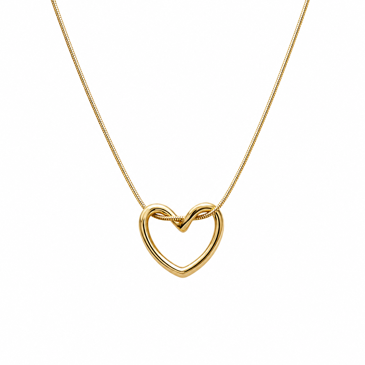 Dainty Open Heart Necklace