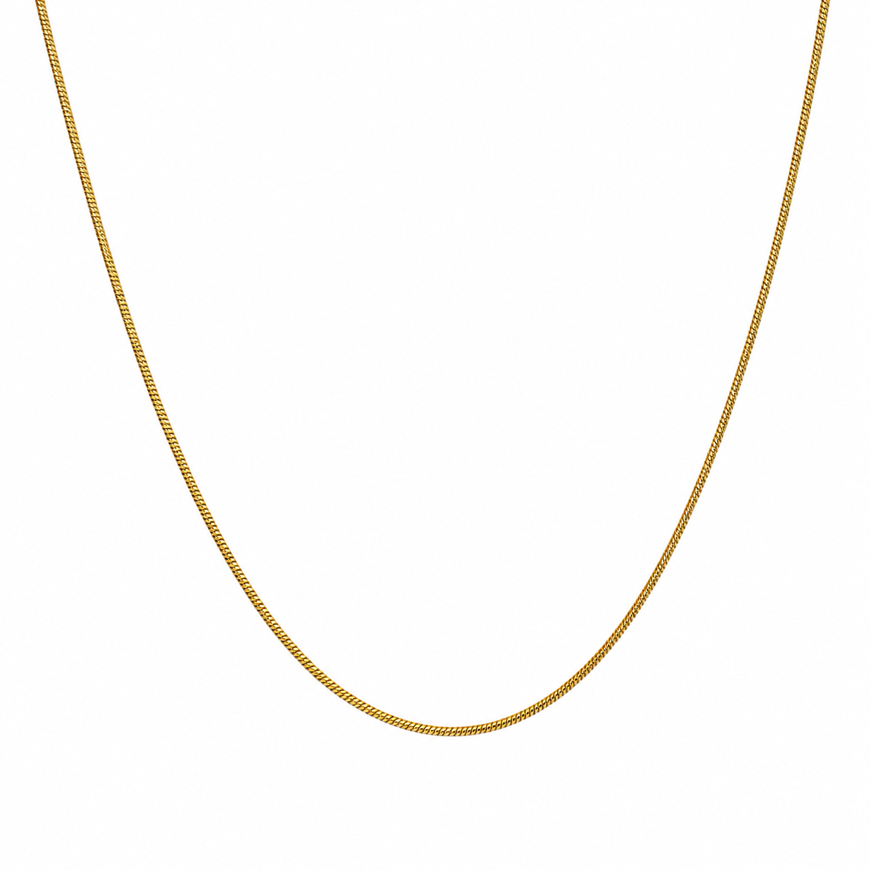 Minimalist Gold Snake Chain Necklace